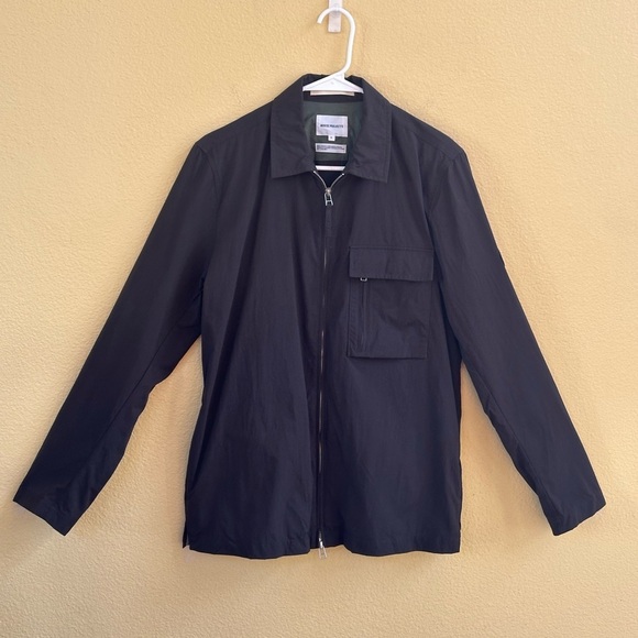 Norse Projects “Jen’s Zip Dry Nylon” Jacket Men’s Size Small Brown/Green EUC! - Picture 4 of 12